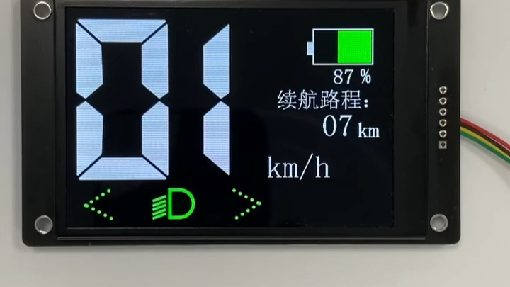 3.5寸液晶串口屏显示电动仪表界面