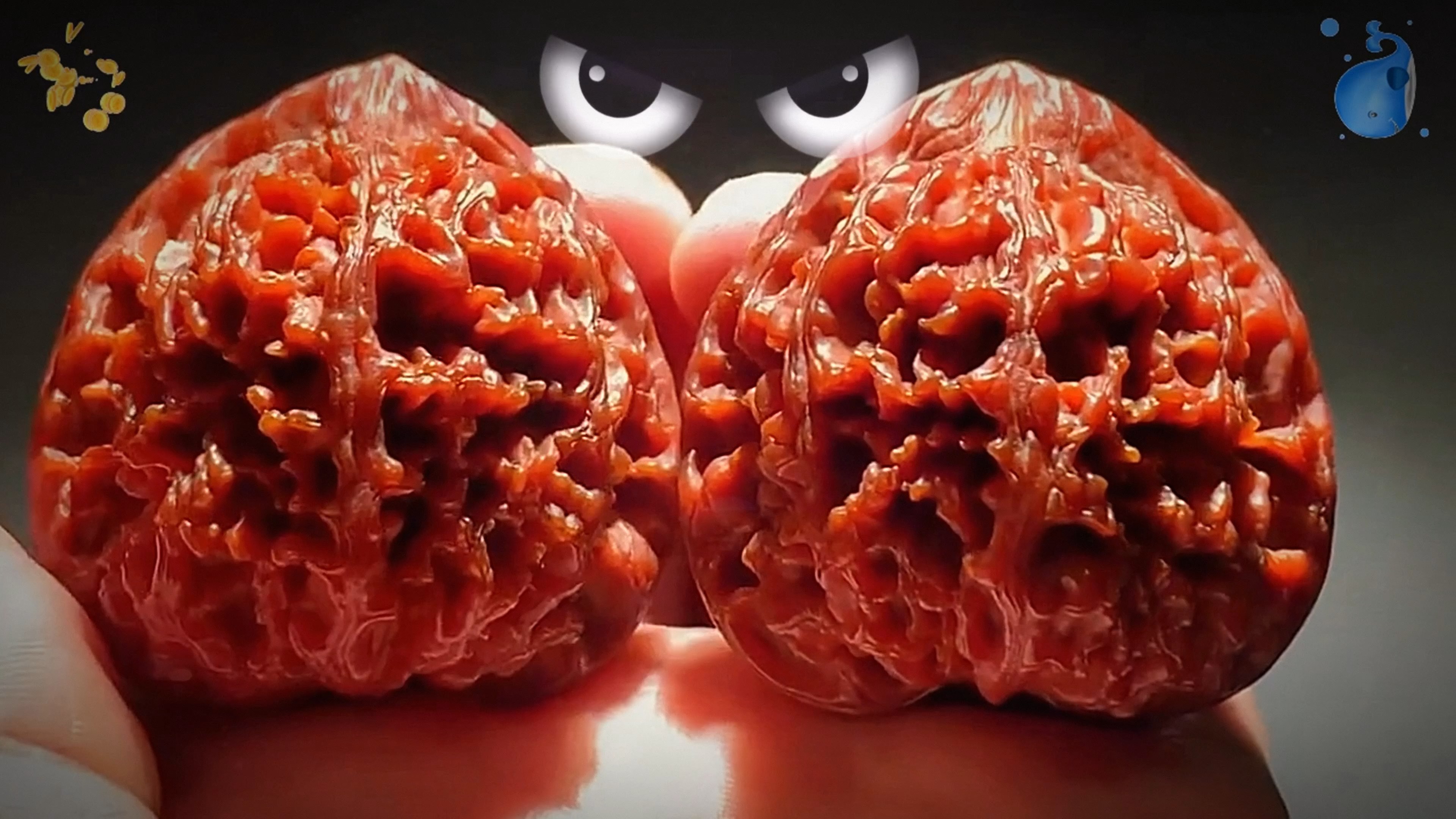 【45 三年玉麒麟】走色血红,这才叫玉漆红,#核桃届天花板 #高品质文玩