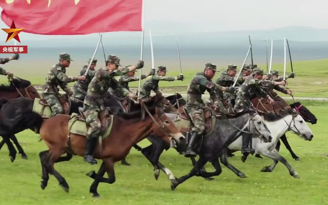 [图]骑兵连，冲锋！ 火箭军唯一的一支骑兵连队，气势如虹 勇往直前