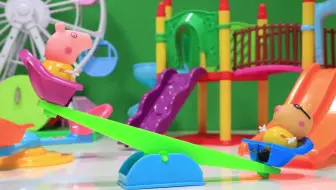 小猪佩奇动画：小猪佩奇第四季小猪佩奇和朋友去游乐场