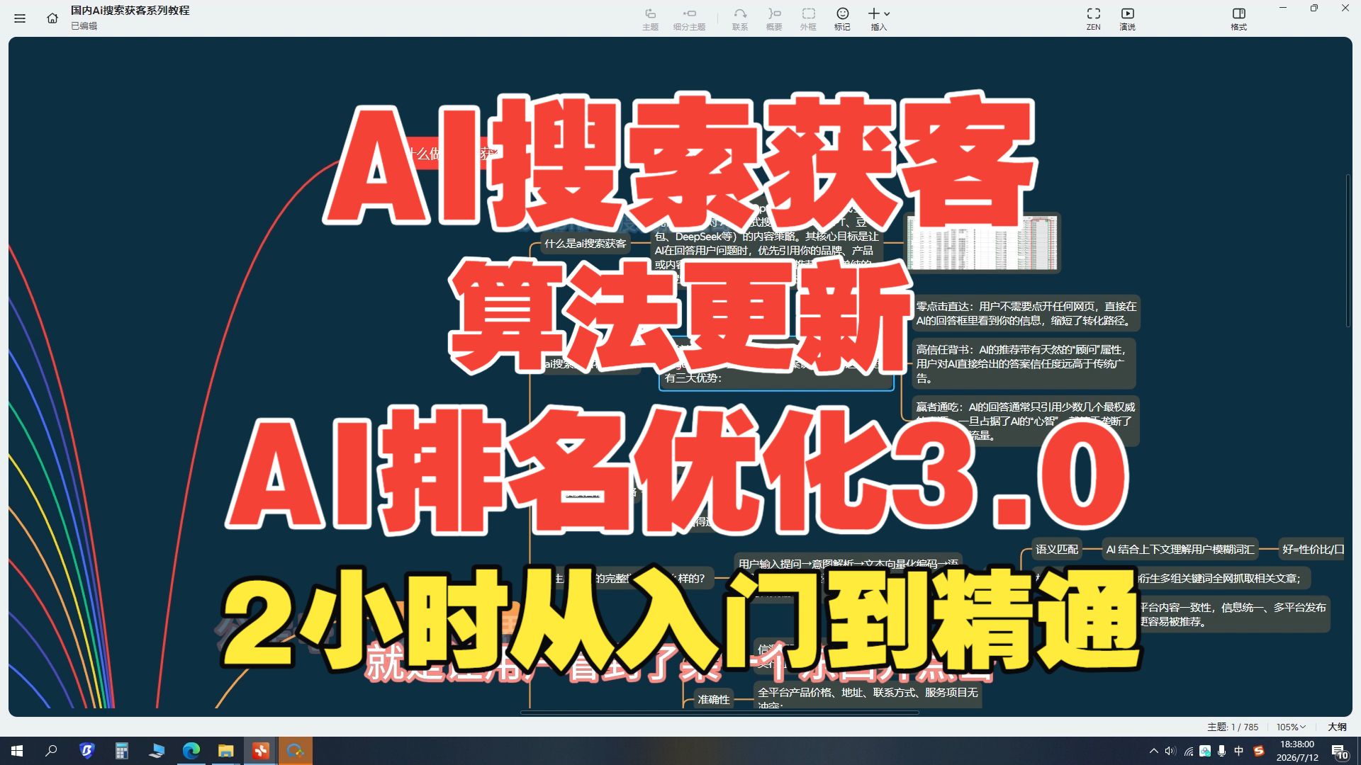 26年GEO3.0优化方法教程,deepSeek、豆包、元宝优化技巧核心干货,快速操作霸屏AI!1个小时系列教程0-1这次教会你ai排名优化ai搜索获客