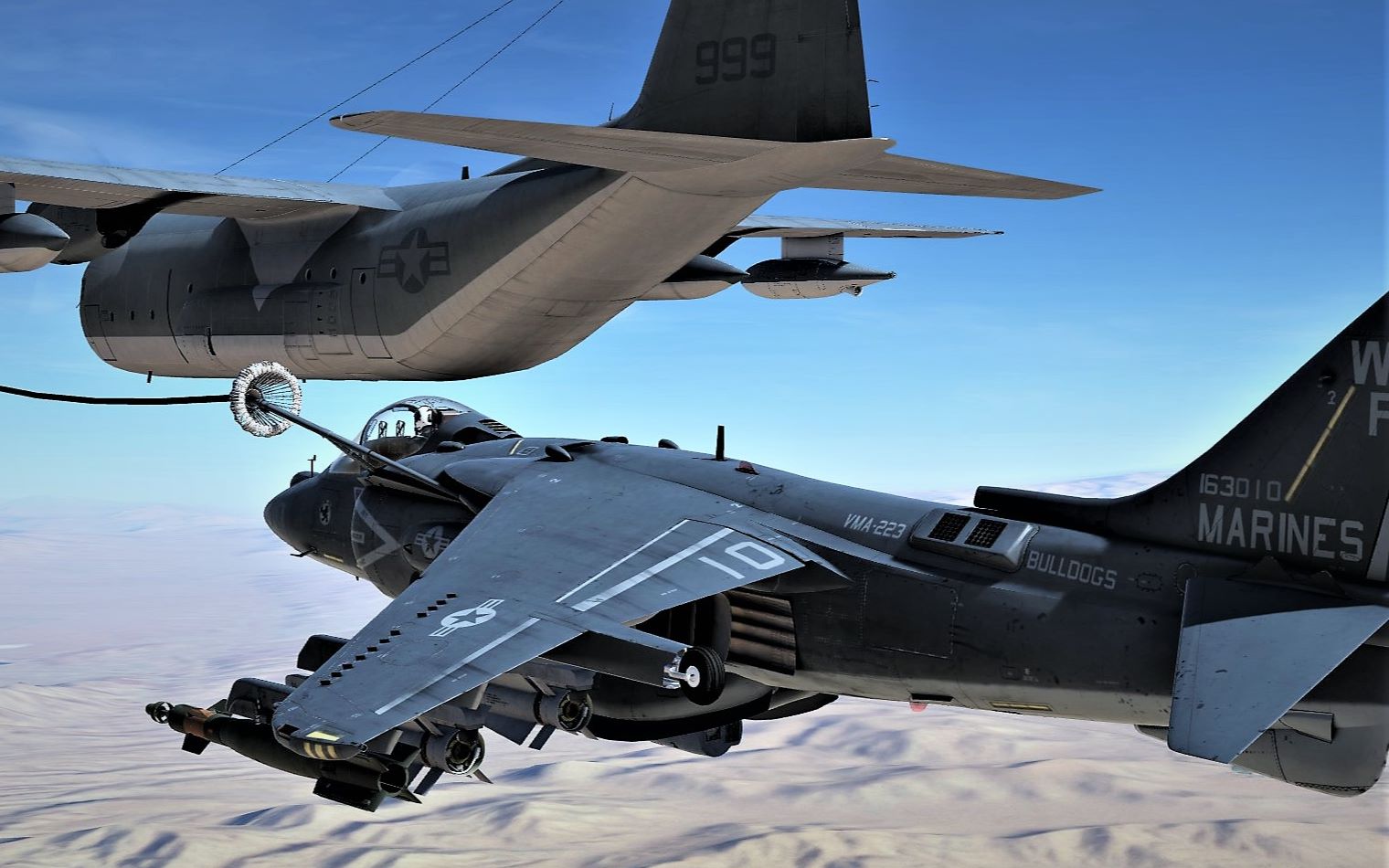 dcs av8b 鹞式 空中加油_哔哩哔哩_bilibili