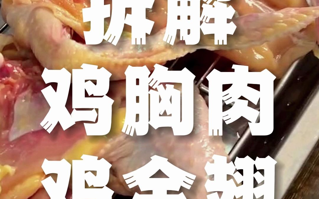 【玖肆烧鸟】拆解鸡胸鸡全翅哔哩哔哩bilibili