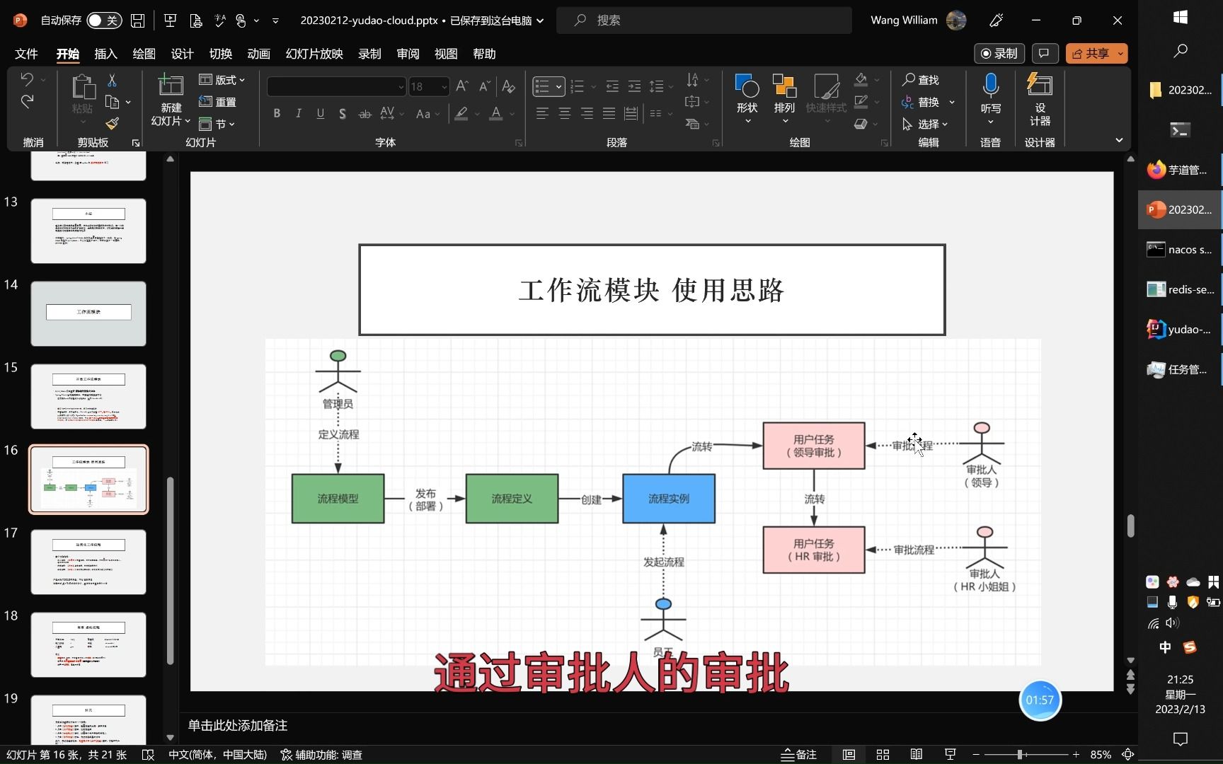 2023年春 传智工作室新成员培训视频 第十部分 芋道源码快速入门之工作流使用工作流模块 使用思路规范化工作流程哔哩哔哩bilibili