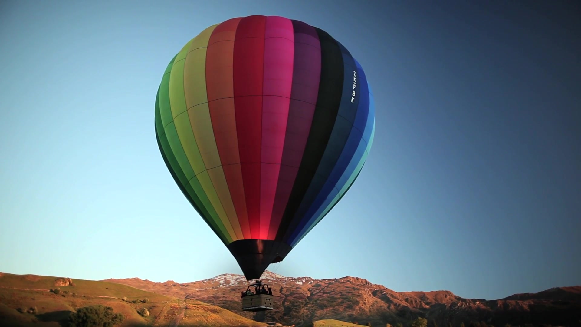 new zealand from hot air balloon by victor metron