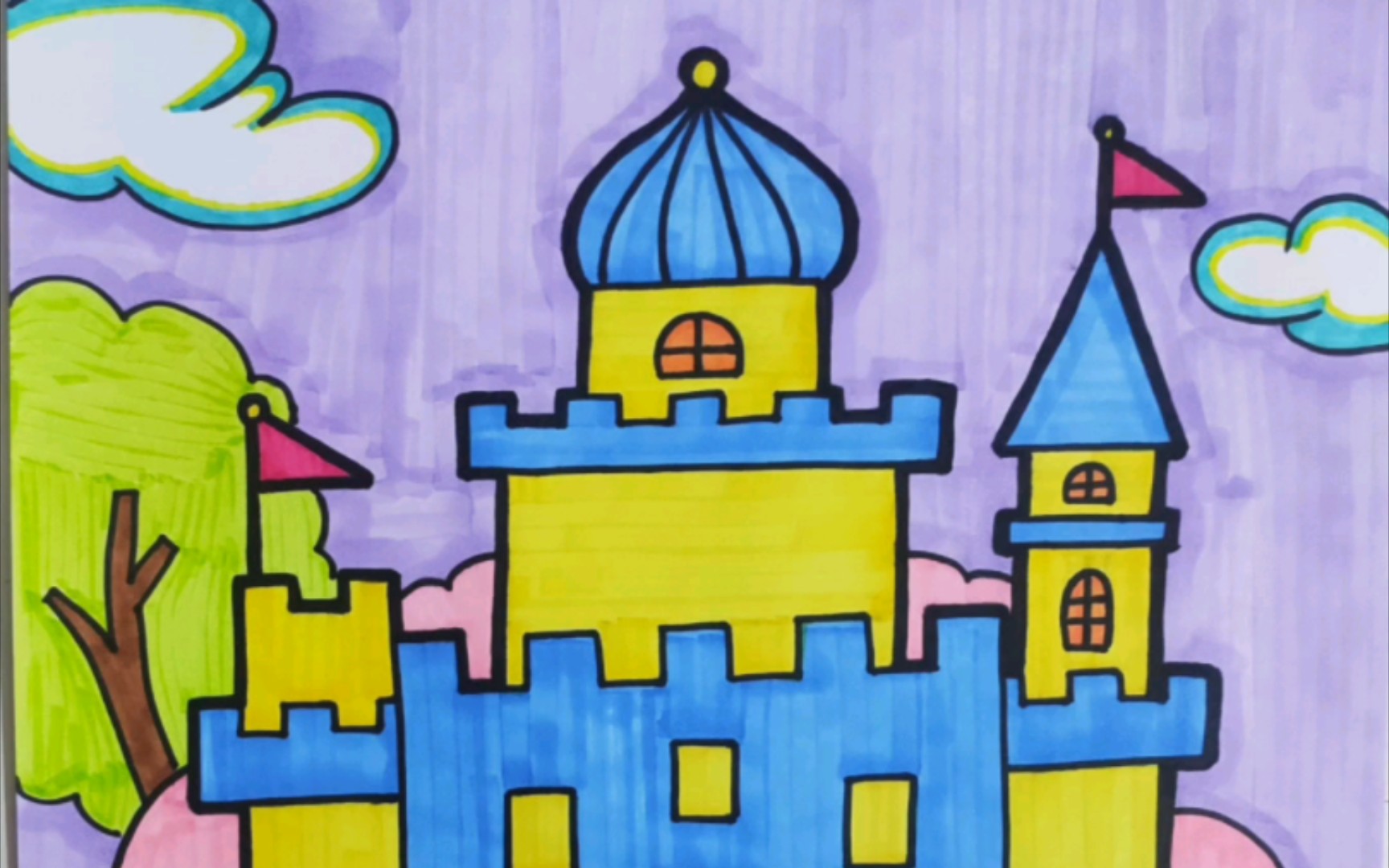 【儿童画】城堡