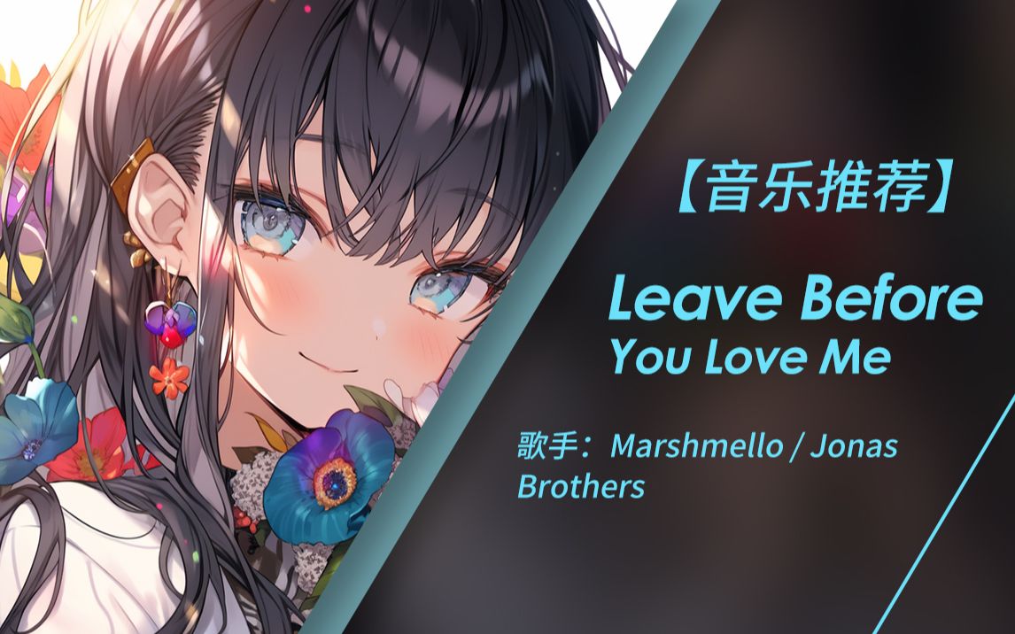 [图]我很抱歉 我必须在你爱上我之前离去 | Leave Before You Love Me - Marshmello / Jonas Brothers（无损音质）