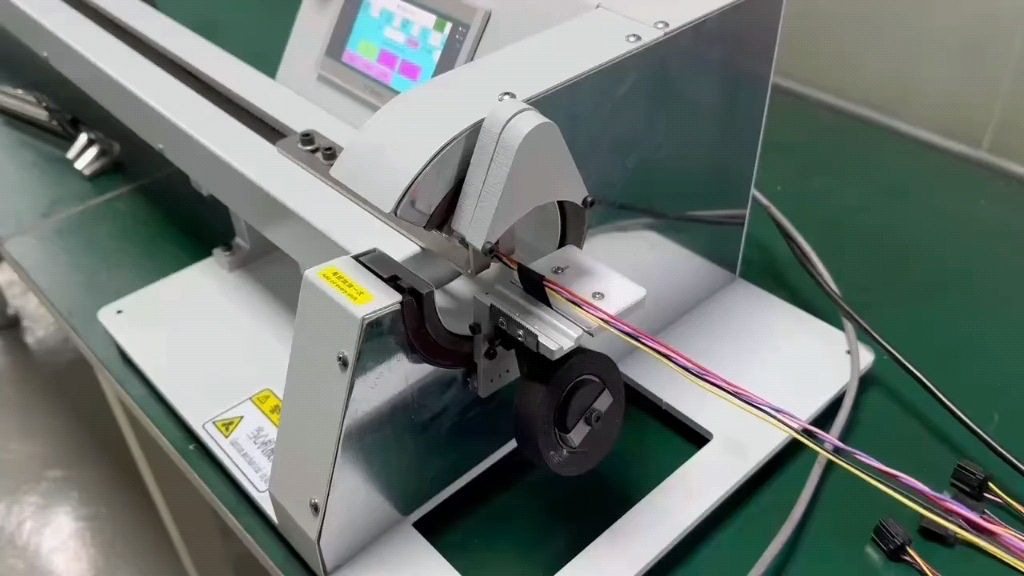 工厂实拍视频#线材加工#汽车线束胶布缠绕机