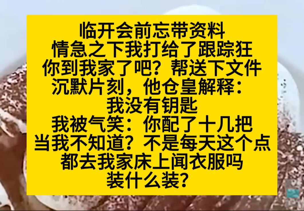 林开会忘记带资料,我打给了我的跟踪狂……小说无带入现实!小说推荐哔哩哔哩bilibili