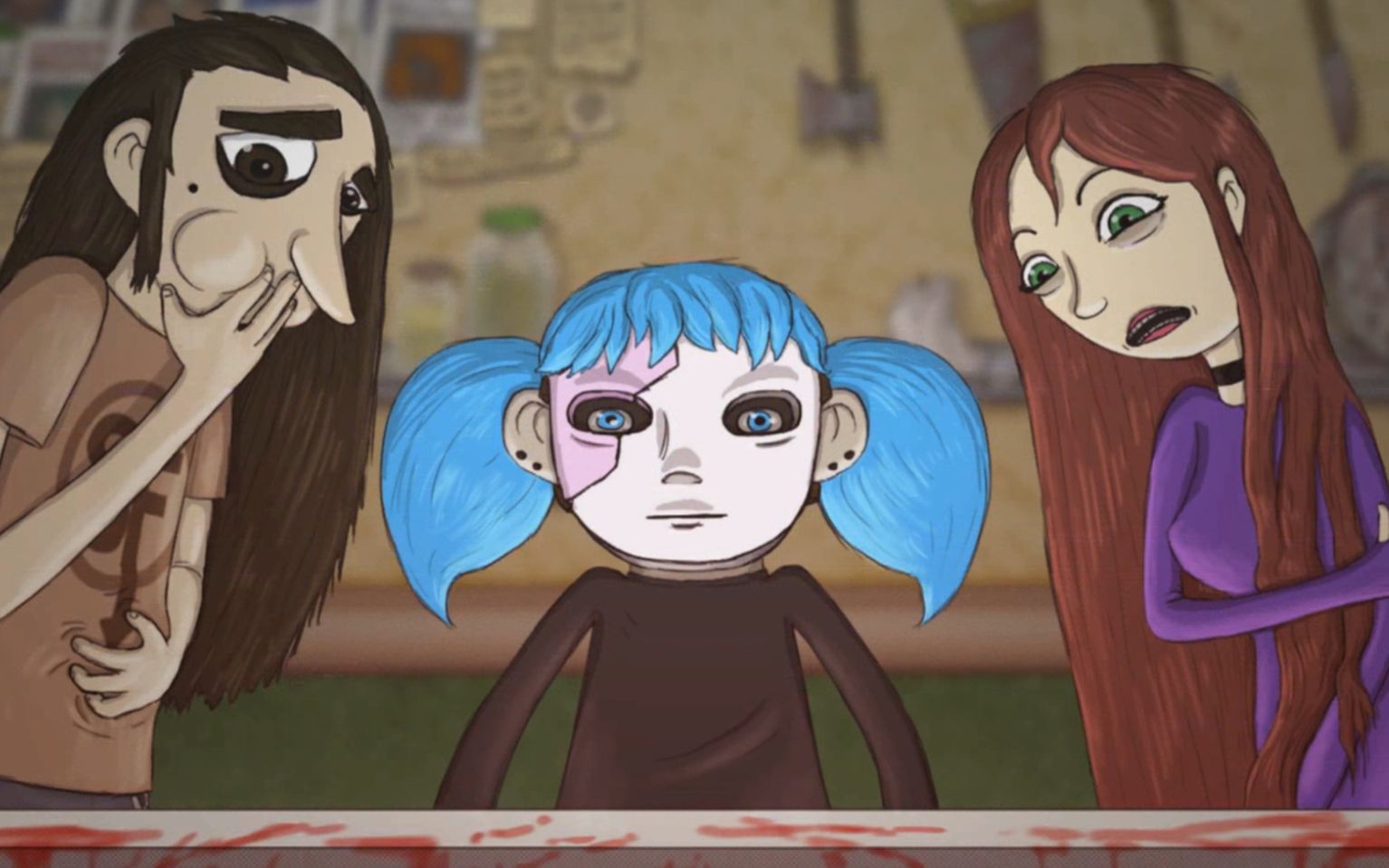 sally face游戏实况(1)_哔哩哔哩 (゜-゜)つロ 干杯~-bilibili