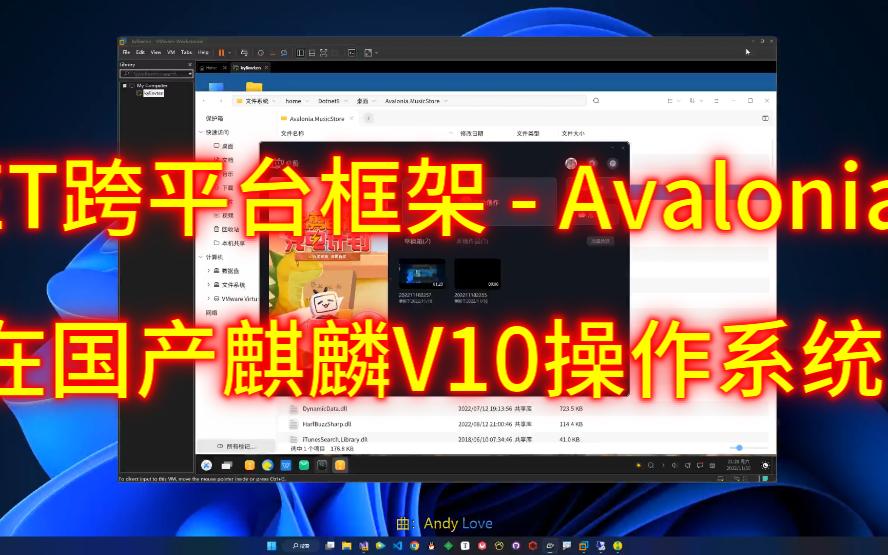 .NET跨平台框架Avalonia UI  在国产麒麟V10操作系统上运行效果哔哩哔哩bilibili