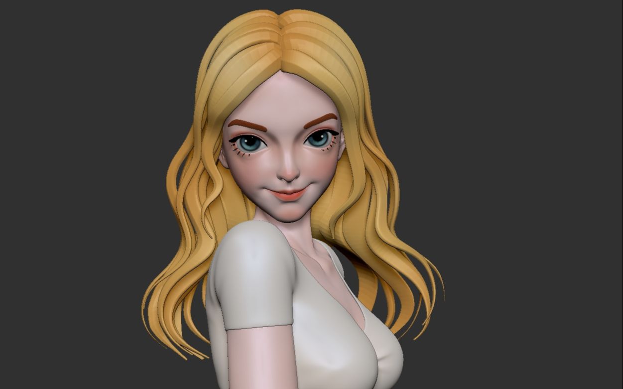 【zbrush雕刻】欧美风模型角色教学,新手小白必看!