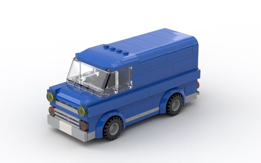 【砌砖小哥】moc教程 - 福特面包车