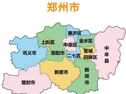 郑州市的行政区划