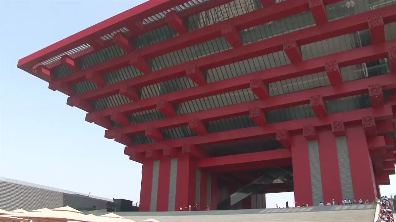 【上海世博】老外游玩中国馆,城市馆