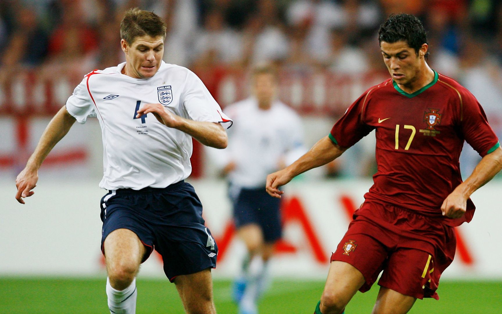 回顾2006世界杯英格兰vs葡萄牙 鲁尼吃红牌 点球大战c罗一锤定音