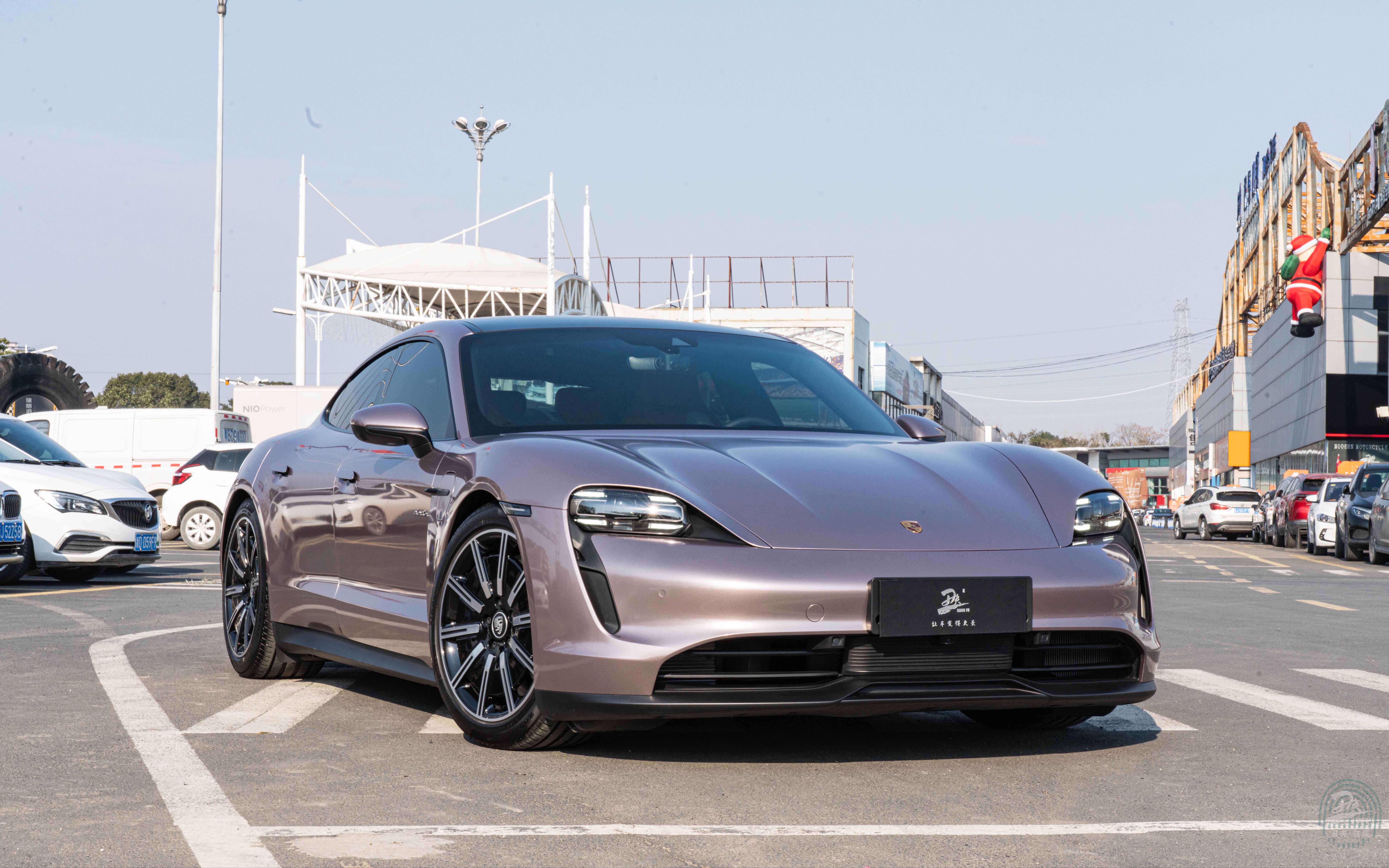 【施工案例】保时捷taycan冰梅粉_哔哩哔哩_bilibili