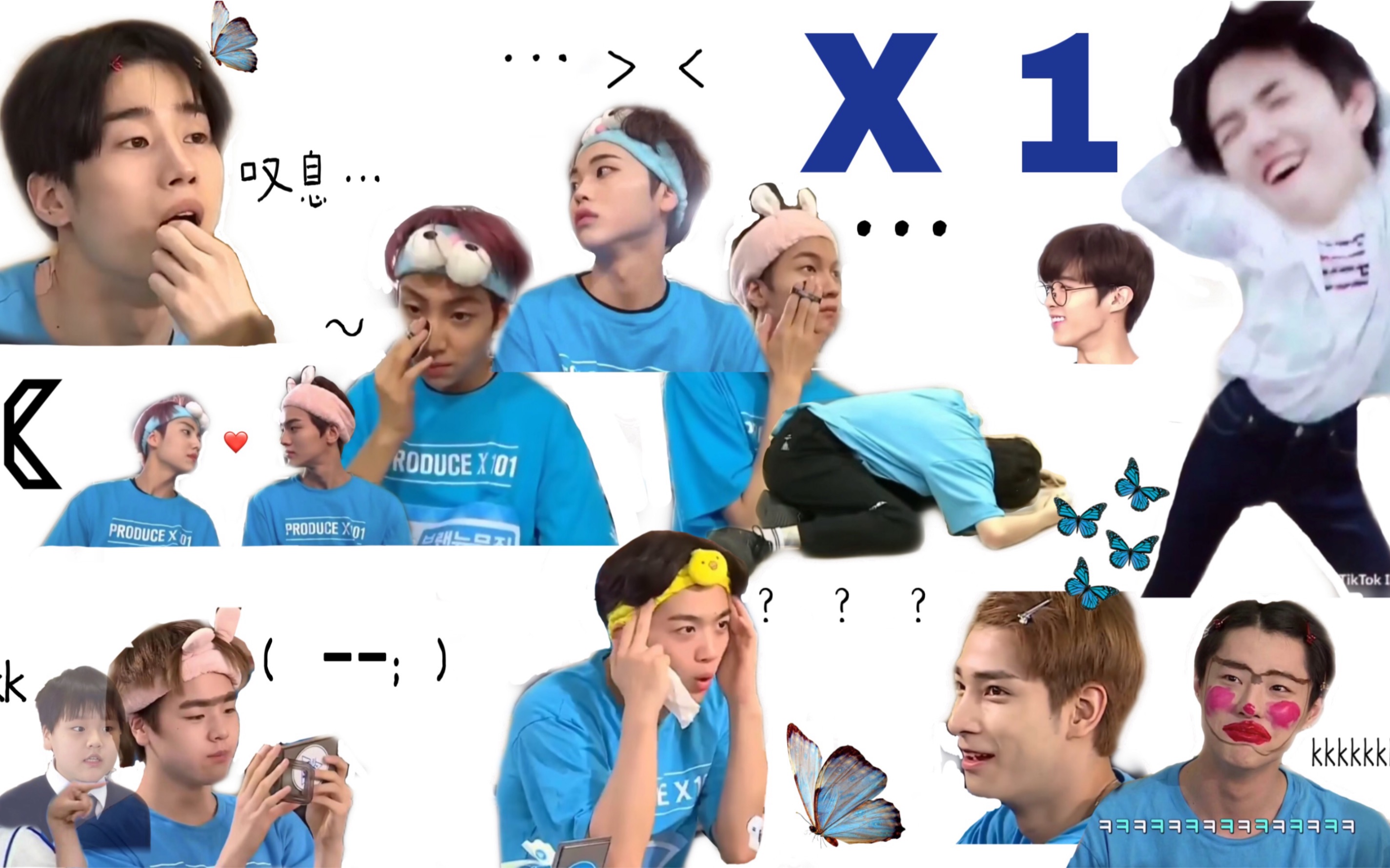 [图]【X1 安利向/ PRODUCE X 101考古向】5分钟了解蝶人们 Part1. 快准备入坑！