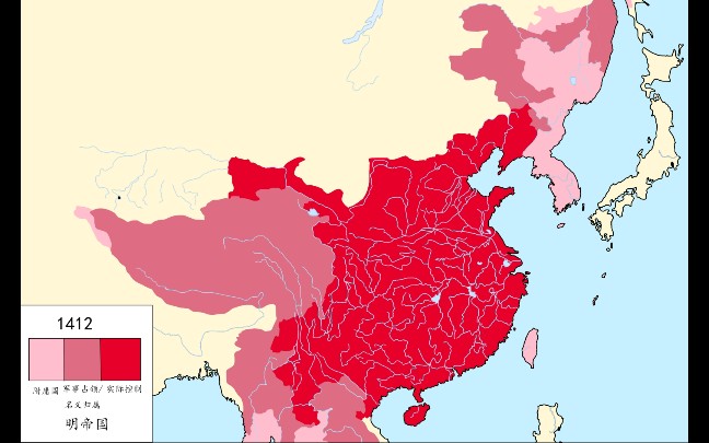 [图]【历史地图】不完全体爱国者标准明朝每年版图变化（不全）