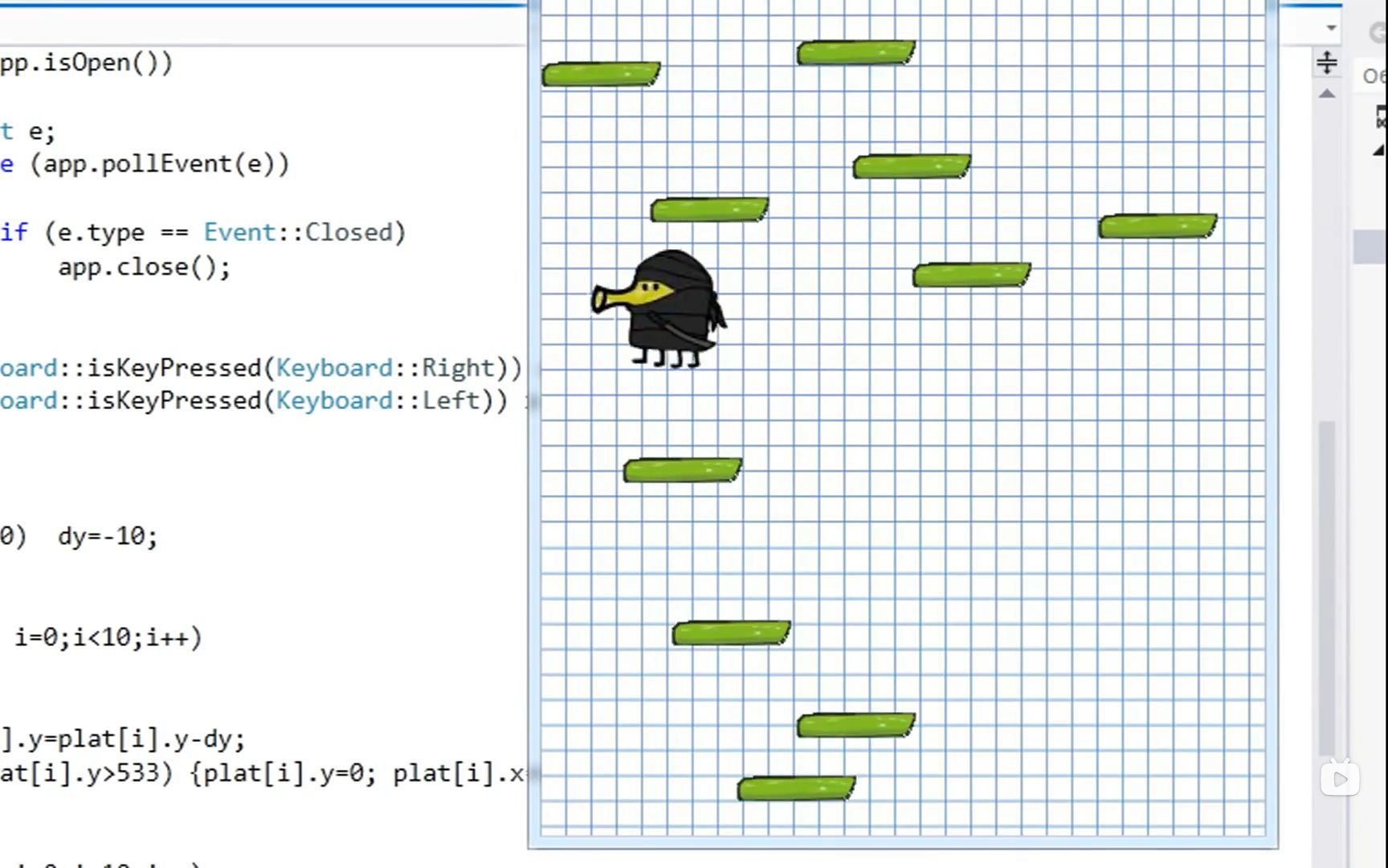 [图]大一C/C++语言大作业--乌鸦跳跃，室友直呼牛逼！耗时一个星期