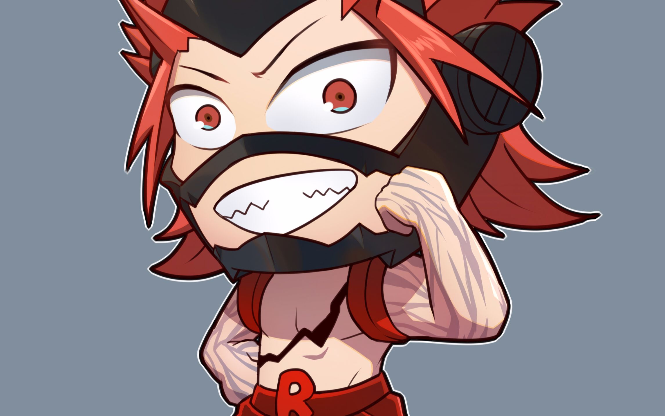 【玖言言】小英雄q版过程6:切岛锐儿郎(二!十!倍!速!