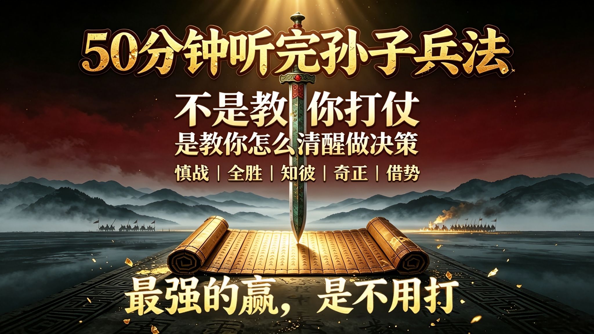 50分钟爆肝解读《孙子兵法》：不是教你打仗，是教你怎么赢
