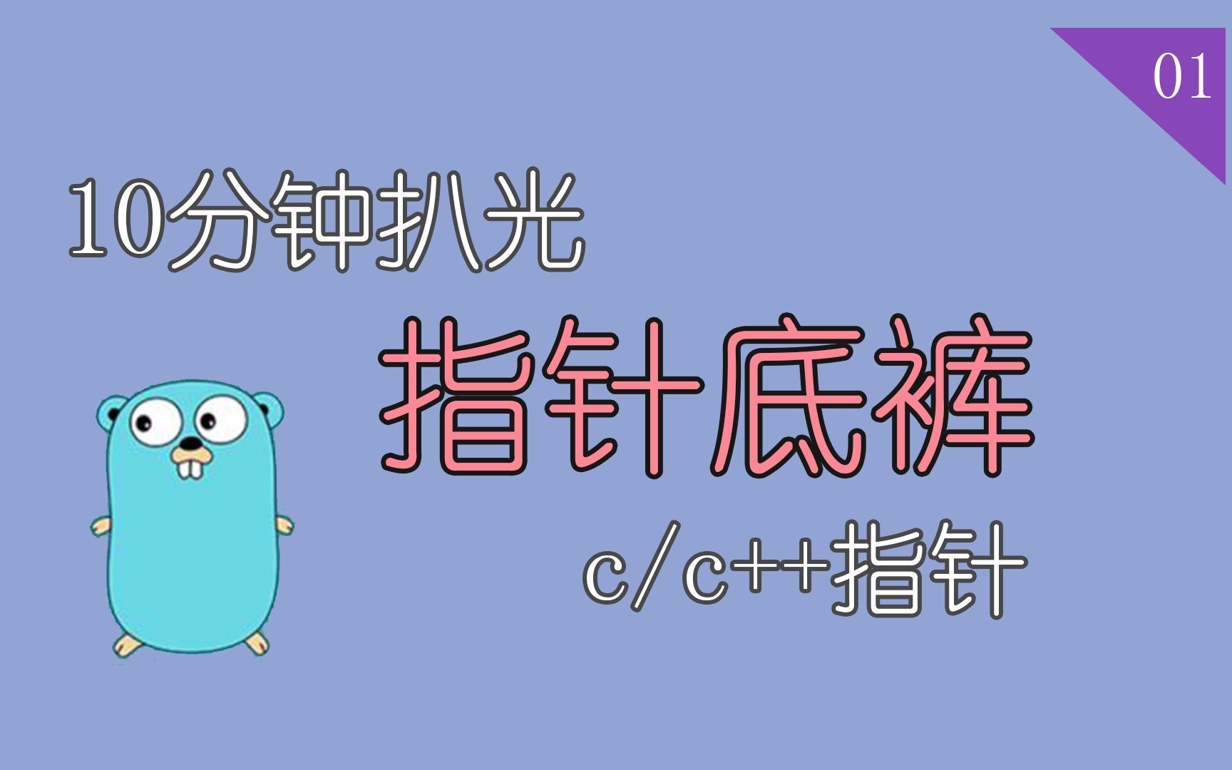 指针是什么【我教我自己01】哔哩哔哩bilibili