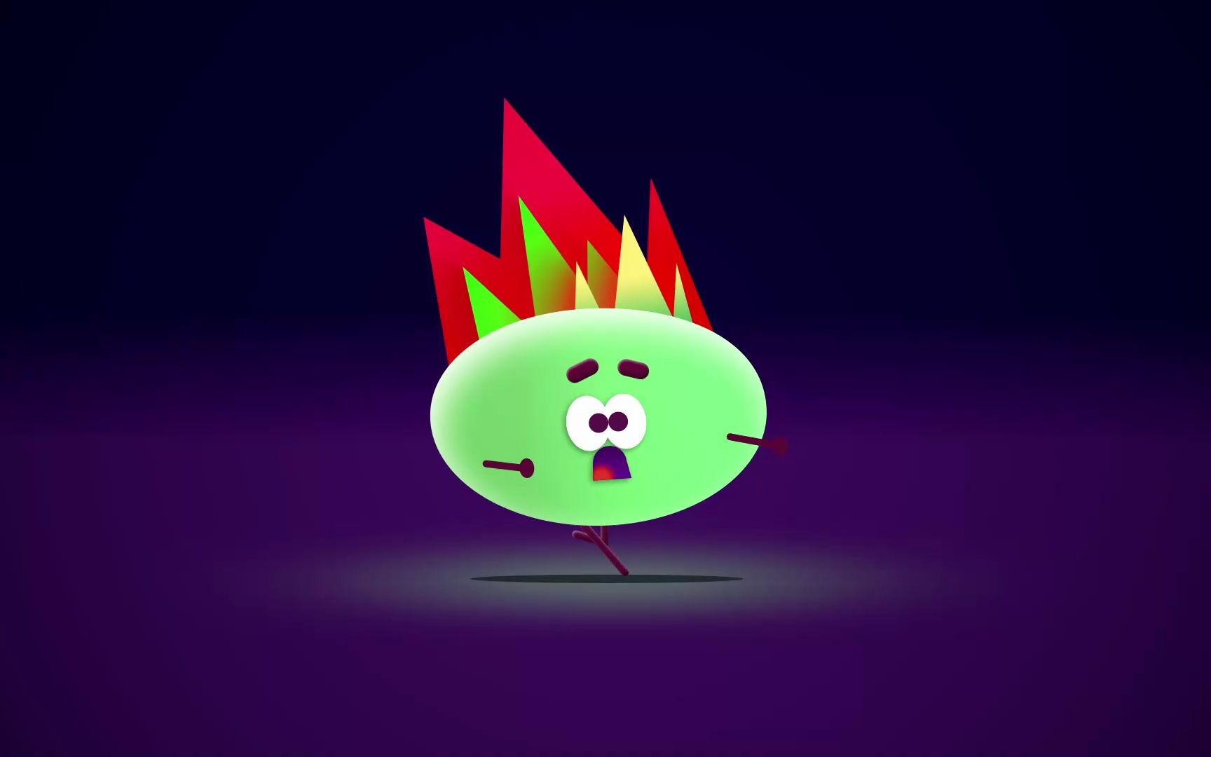 【ae练习】火焰奔跑小人mg