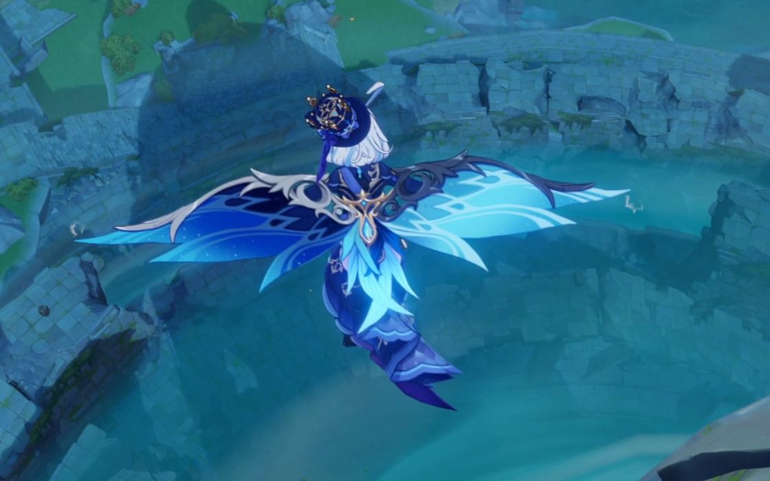 芙宁娜多个风之翼展示!还是芙芙自己的好看捏!