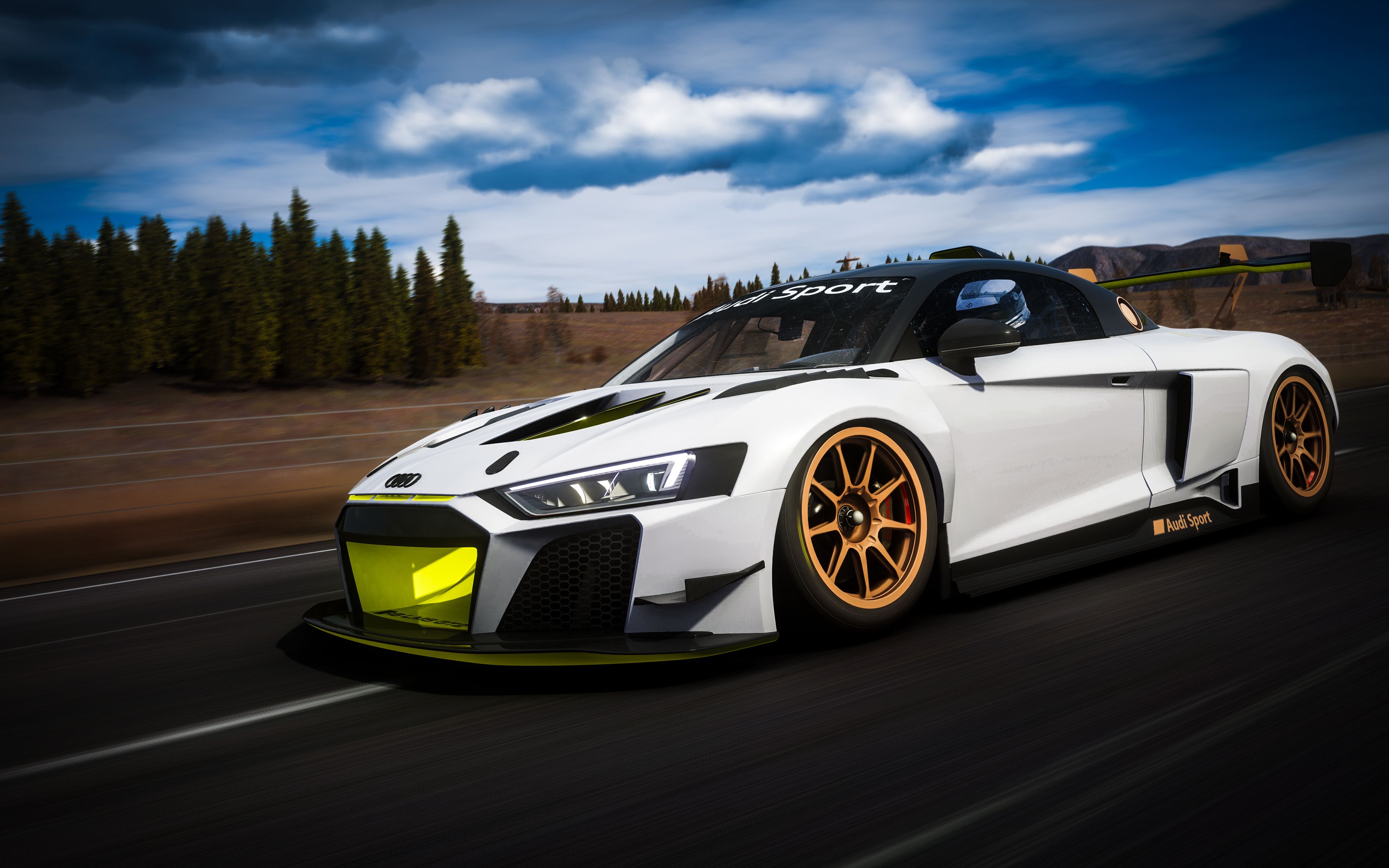 神力科莎奥迪r8lmsgt2新车试玩