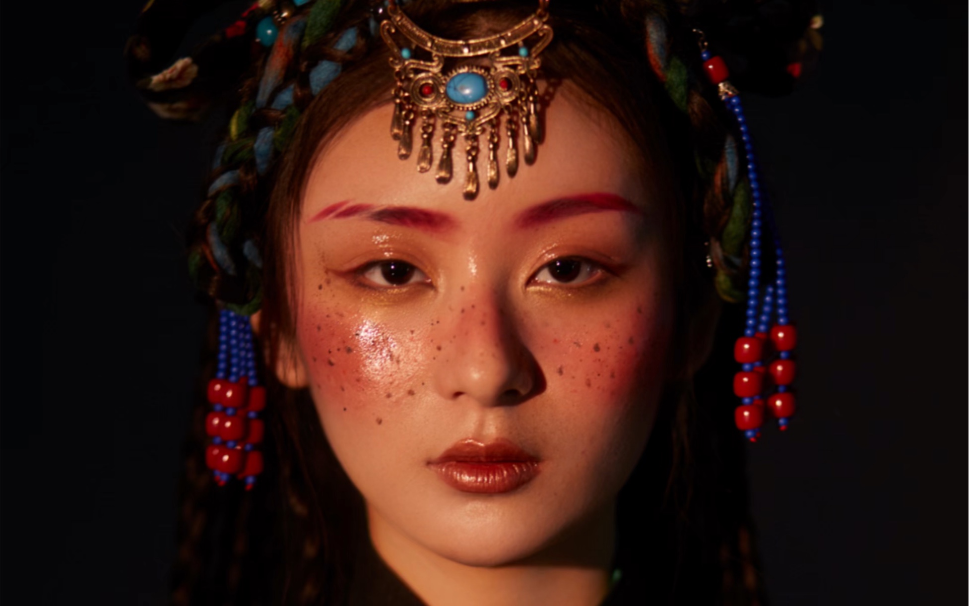 创意民族妆发造型教程