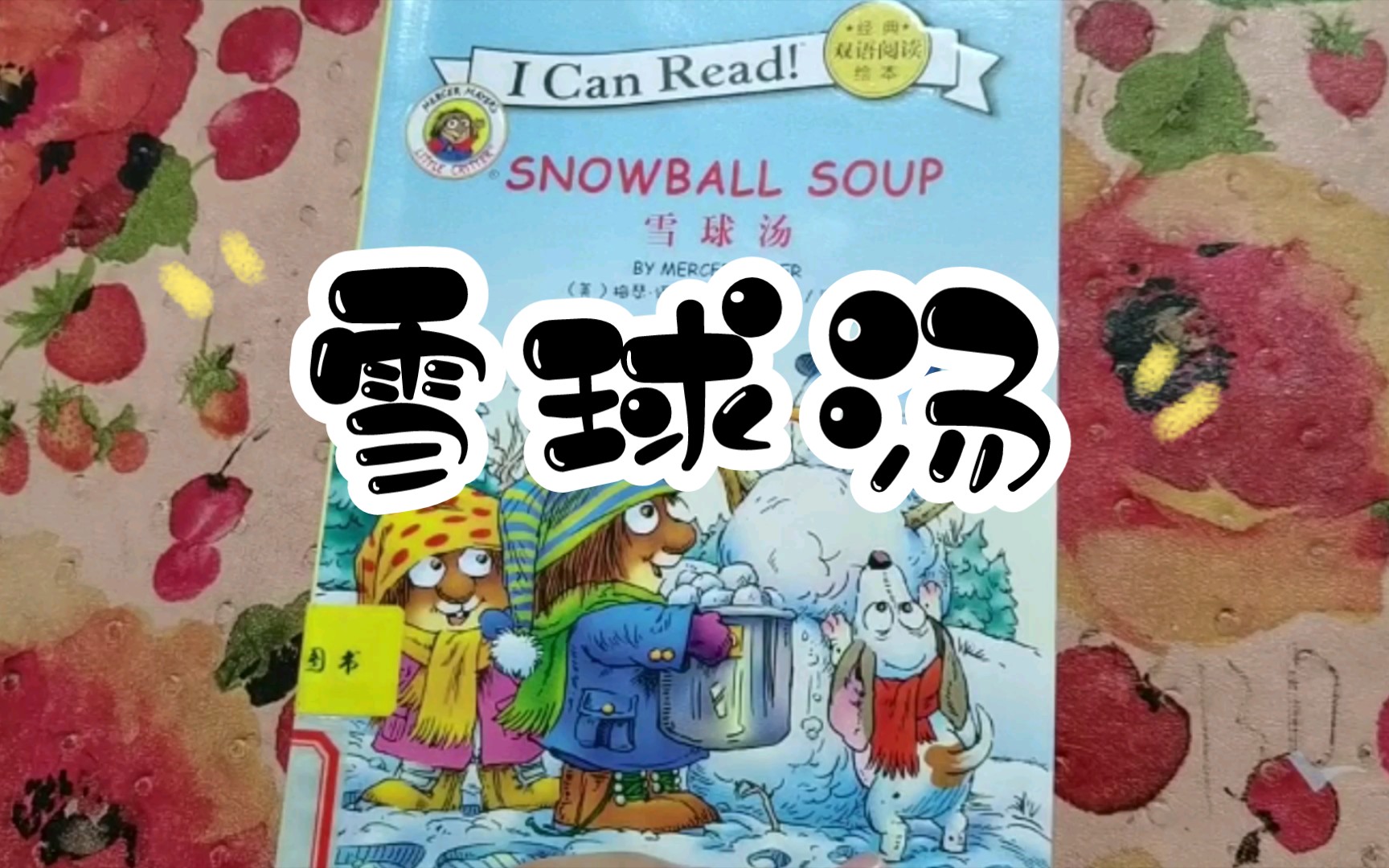 【诺诺】小学生英语绘本分享阅读 儿童英语口语入门 雪球汤哔哩哔哩bilibili