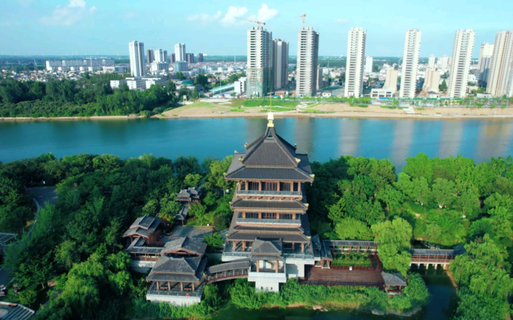 江苏新沂市钟吾公园美丽景色