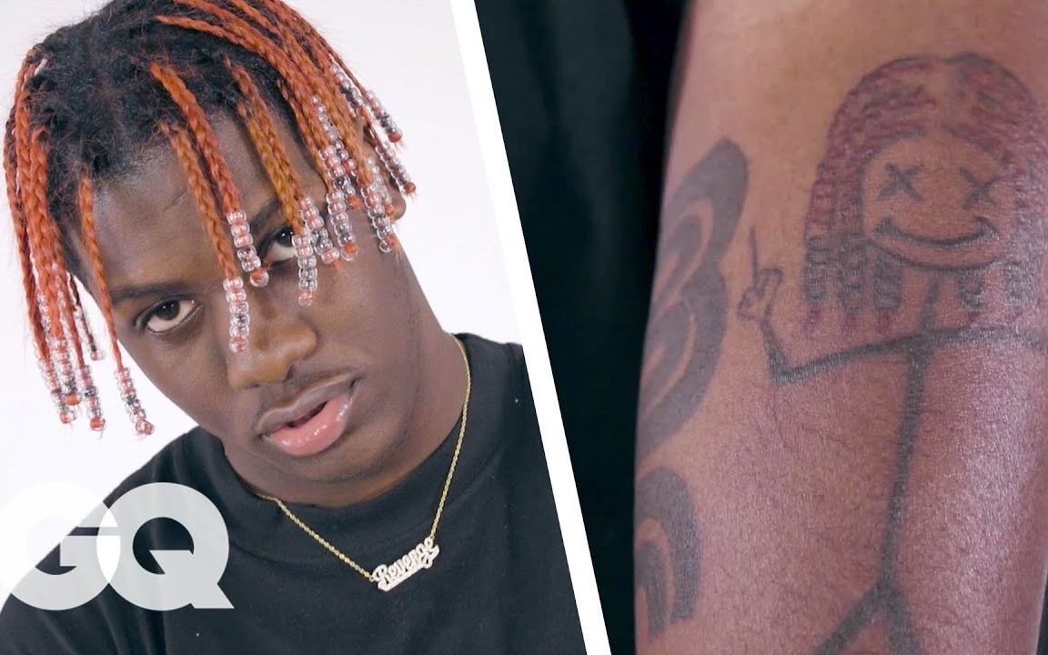 【中】lil yachty纹身详解 | gq_哔哩哔哩 (゜-゜)つロ 干杯~-bili