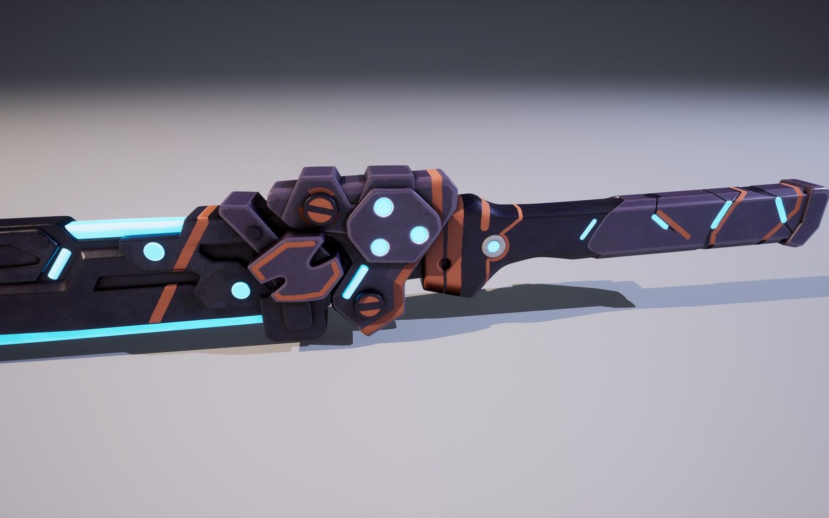 【3dmax武器建模】教你制作一把简单的长刀,完整武器基础模型布线教学