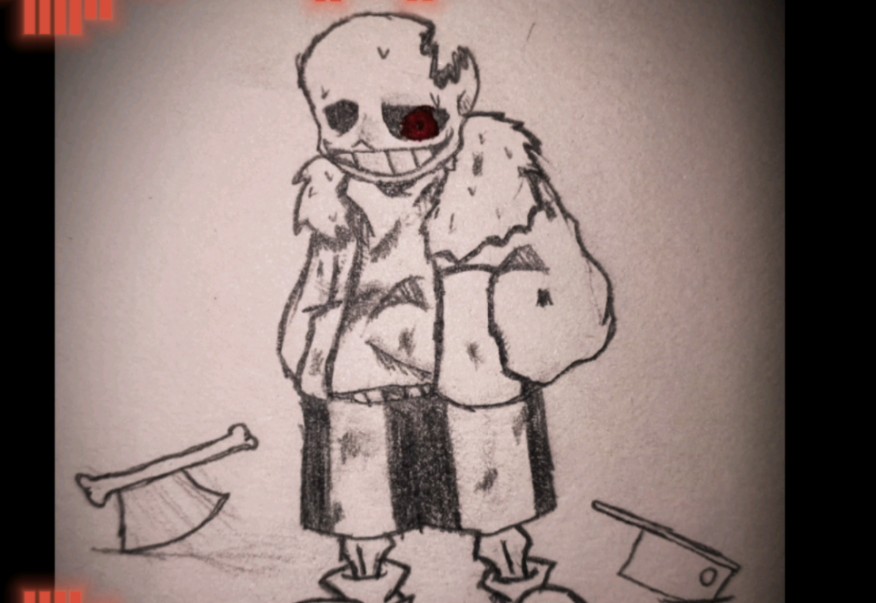 恐惧sans雪镇遭遇战(手绘)