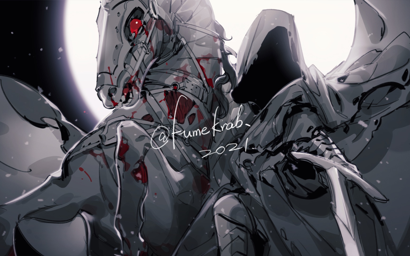 【绘画过程】戒灵(魔戒重映大感谢