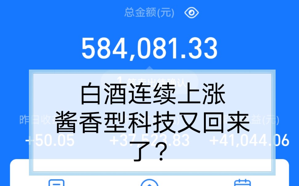 白酒连续上涨,酱香型科技又回来了?可以加仓吗?哔哩哔哩bilibili