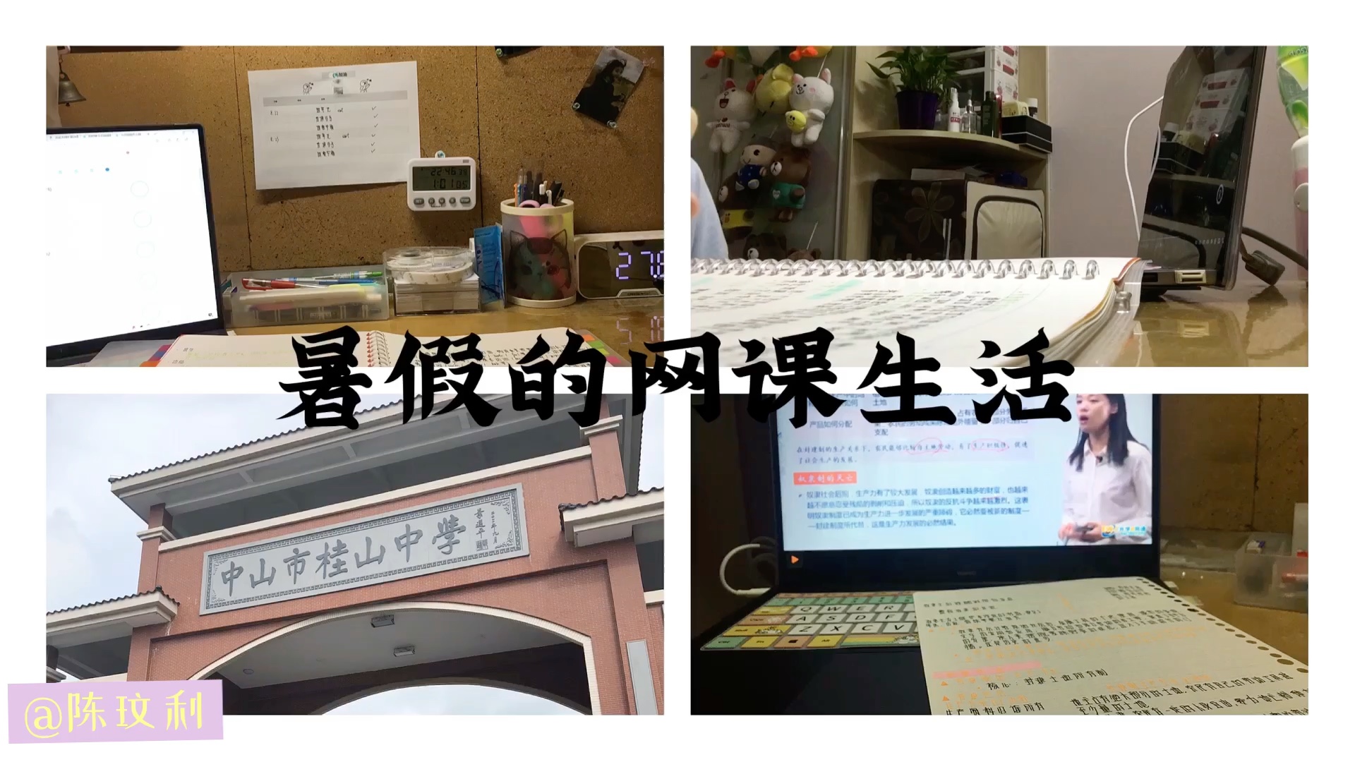 暑假的网课生活