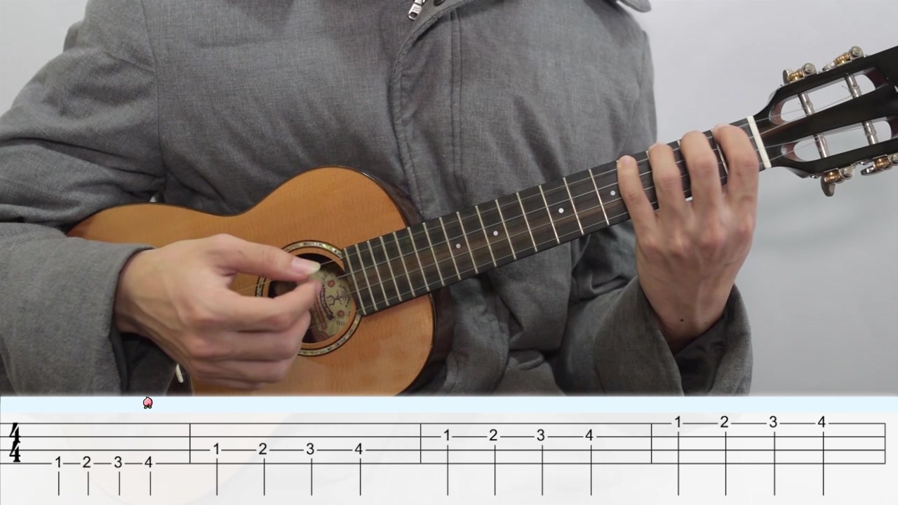 尤克里里指弹零基础教学系列第2课丨爬格子练习桃子鱼仔ukulele教室