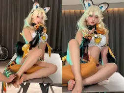 Download Video: 【镜酱cos】旅行者新养的大猫