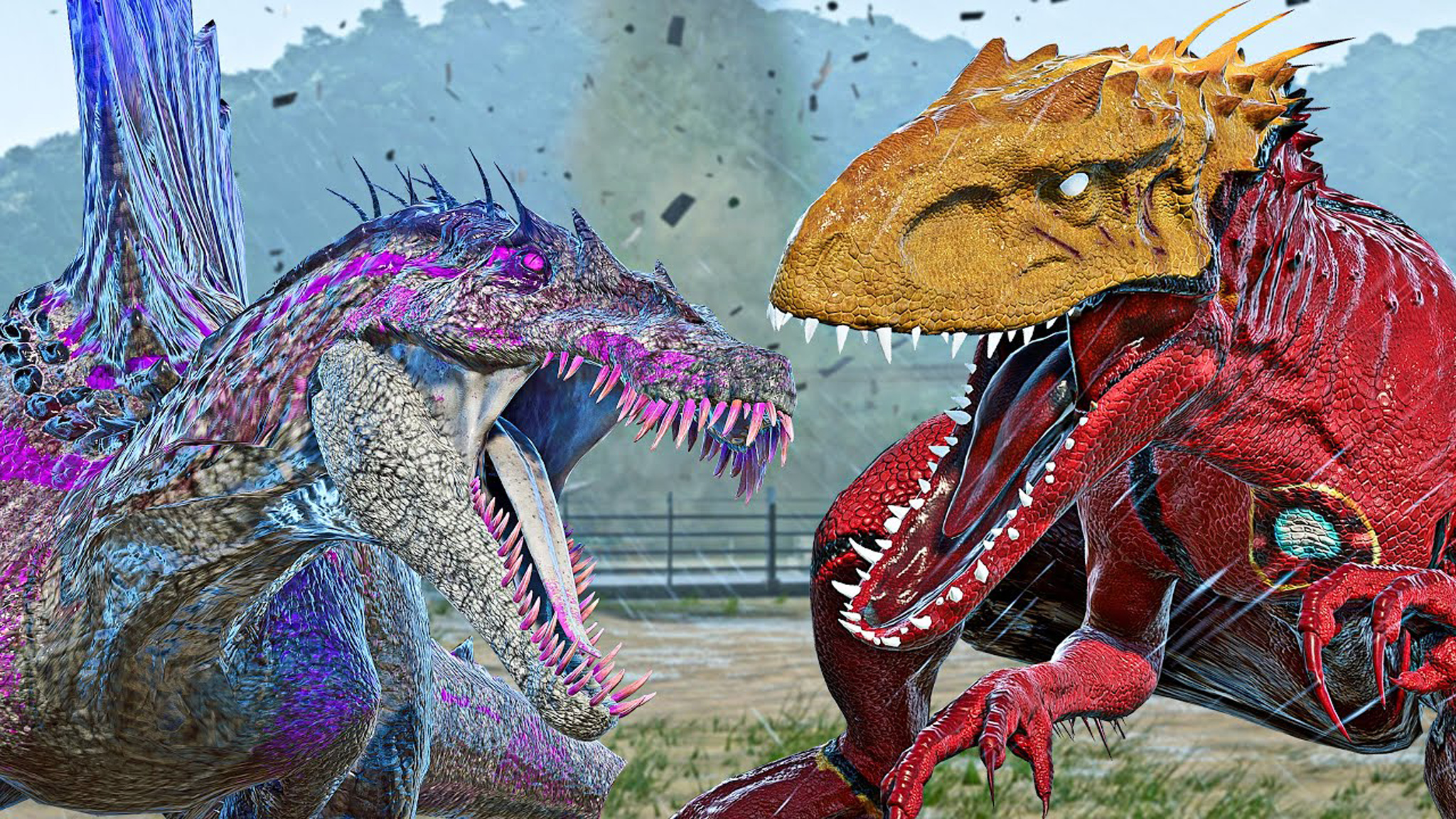 "钢铁侠"暴虐龙 vs 暴虐棘龙,暴龙,食肉牛龙