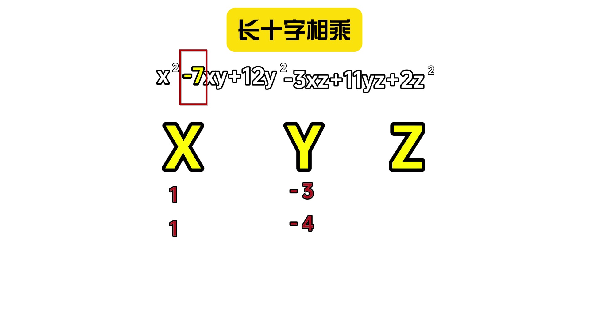 可能你不太了解,长十字相乘