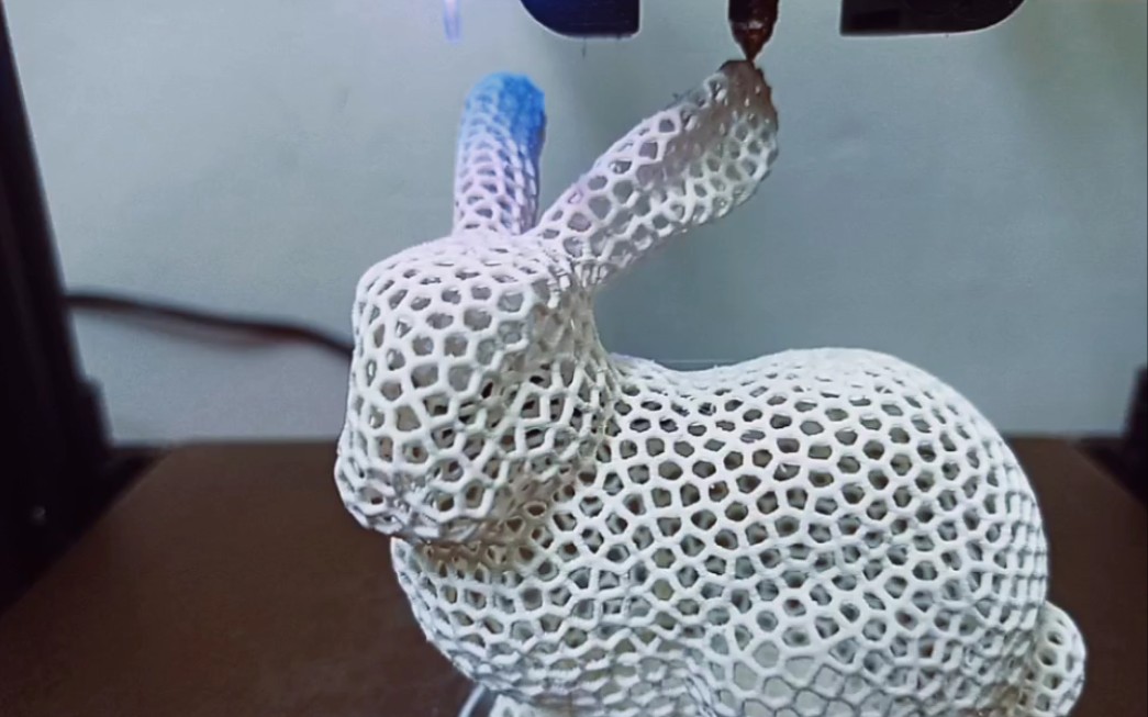 3打印镂空兔子测试