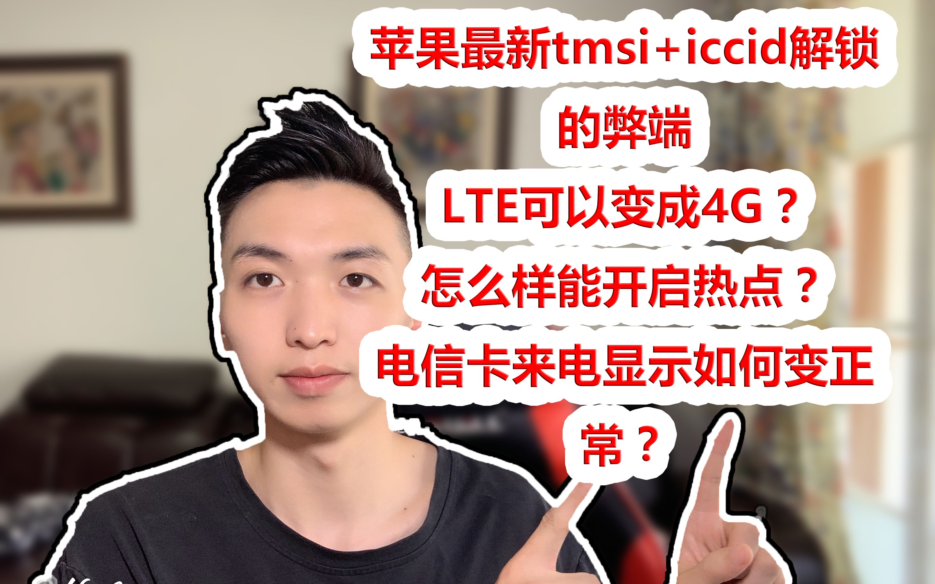 LTE如何改成4Glogo,最新苹果有锁机tmsi+iccid解锁的弊端解决方法!哔哩哔哩bilibili