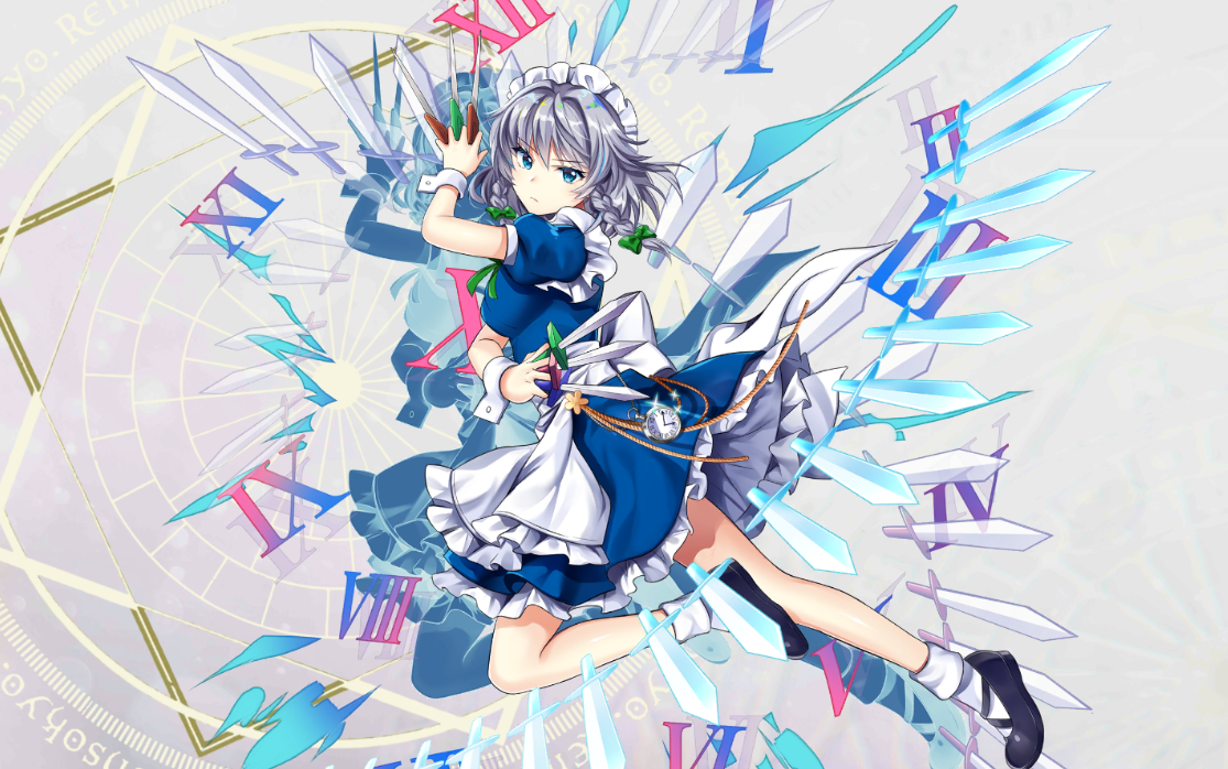 【东方lostword】十六夜咲夜3种cv 攻击加全符卡演示