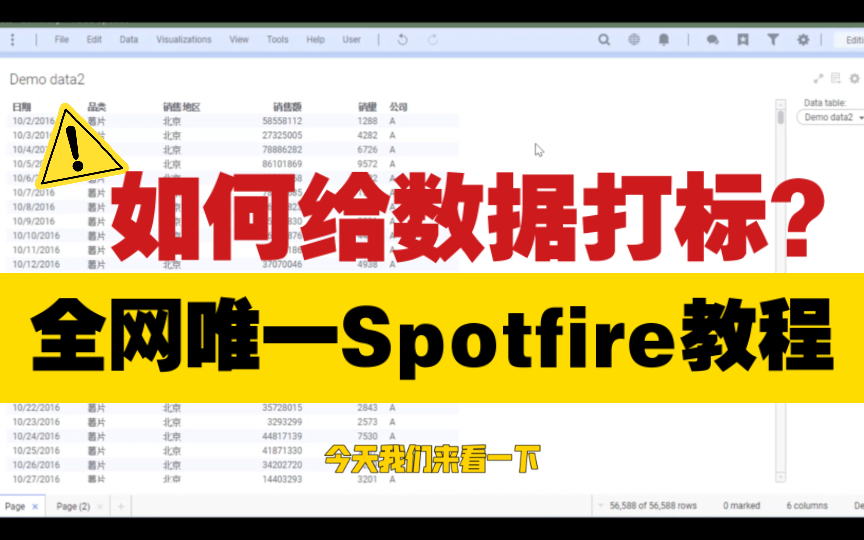 如何用Spotfire给数据打标?哔哩哔哩bilibili