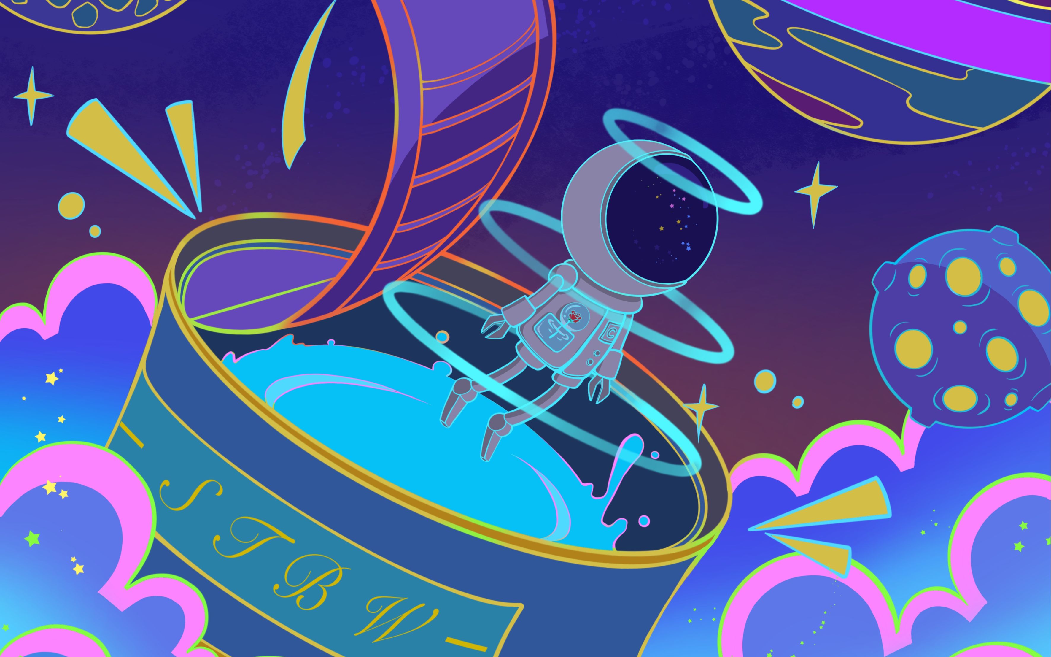 【procreate】ipad绘画过程 | 太空罐头_哔哩哔哩