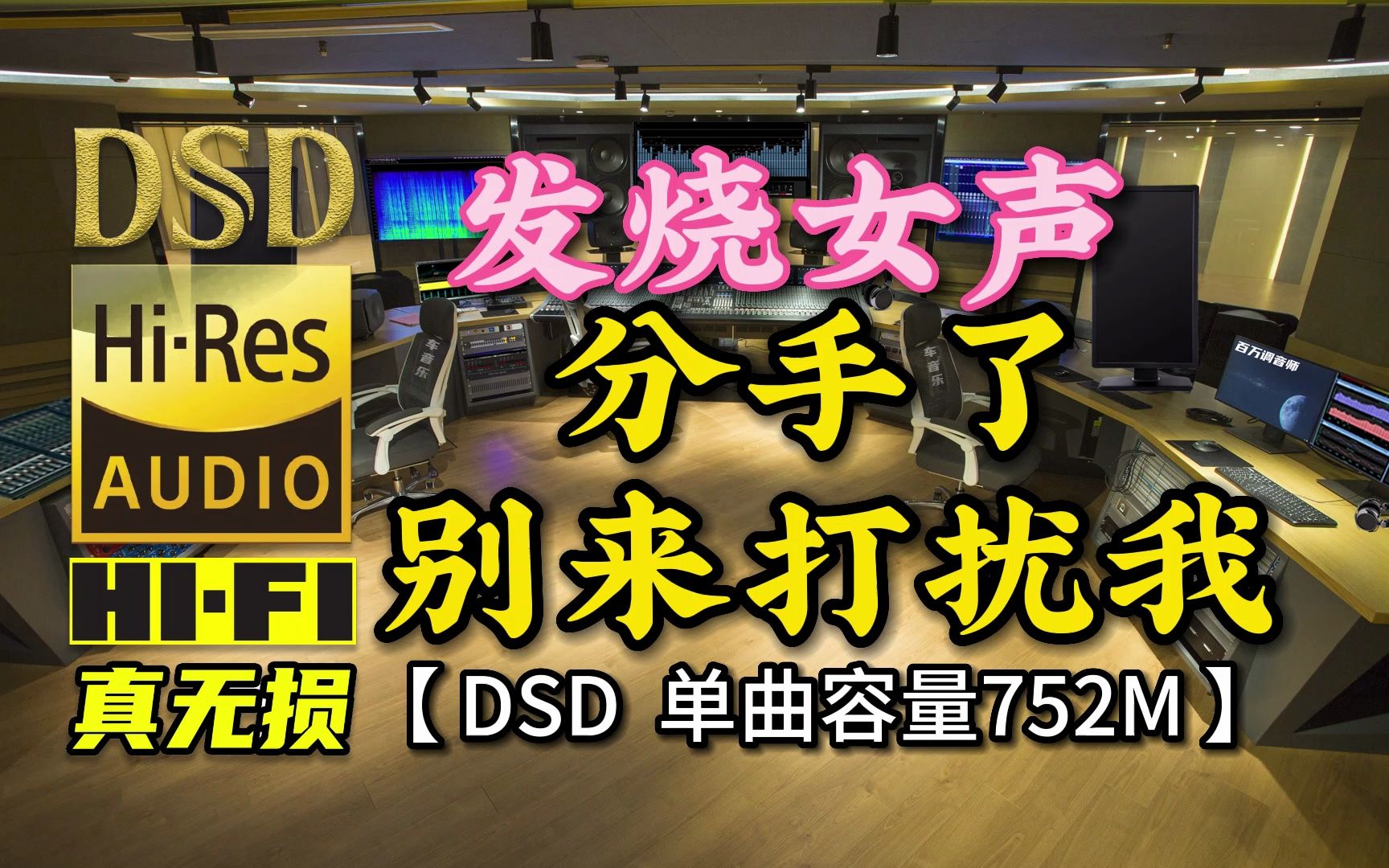 发烧试音人声:《分手了别来打扰我》DSD完整版,单曲容量752M【30万首精选真正DSD无损HIFI音乐,百万调音师制作】哔哩哔哩bilibili