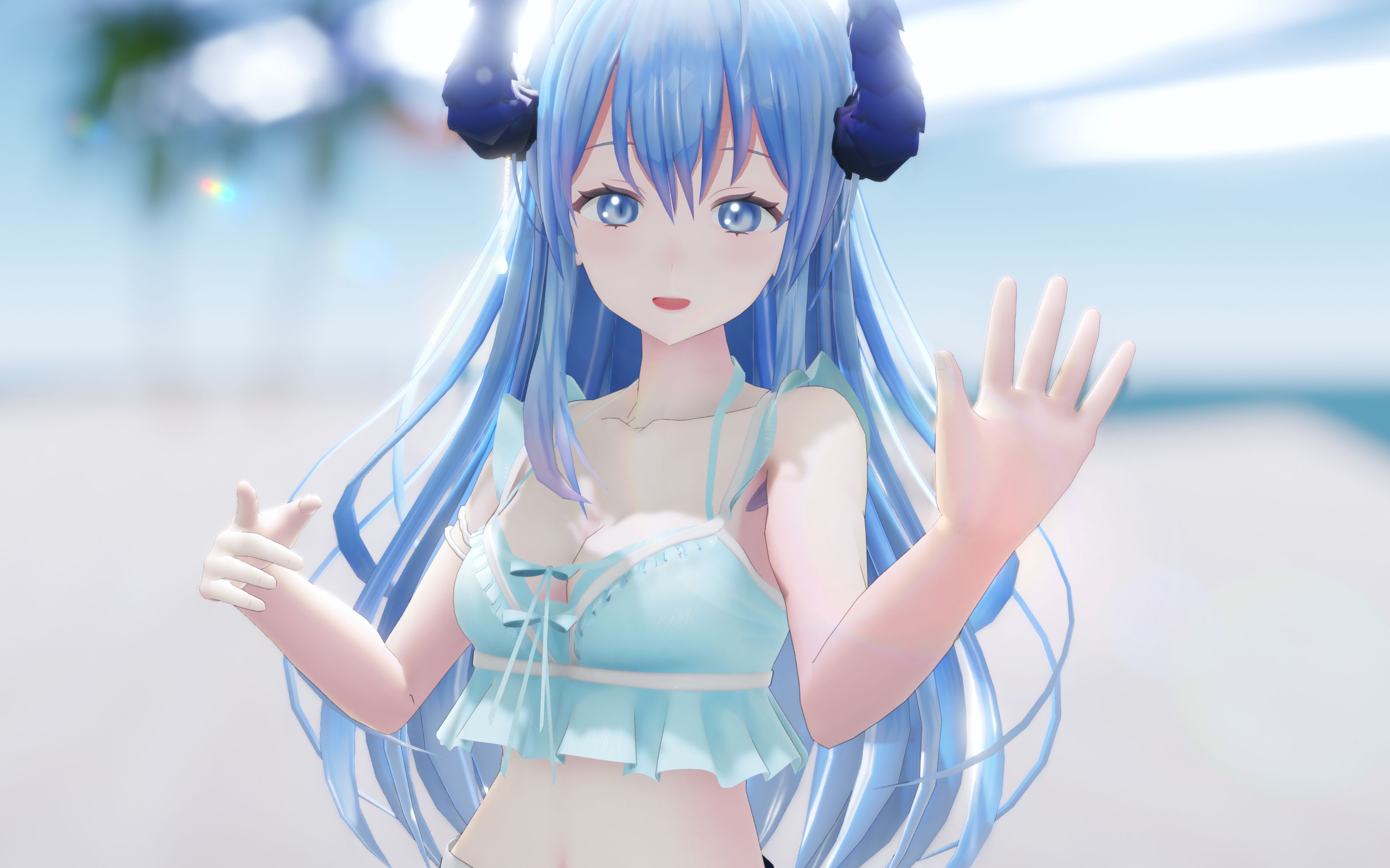 虚拟主播莱娅 2021年泳装舞蹈视频_哔哩哔哩_bilibili